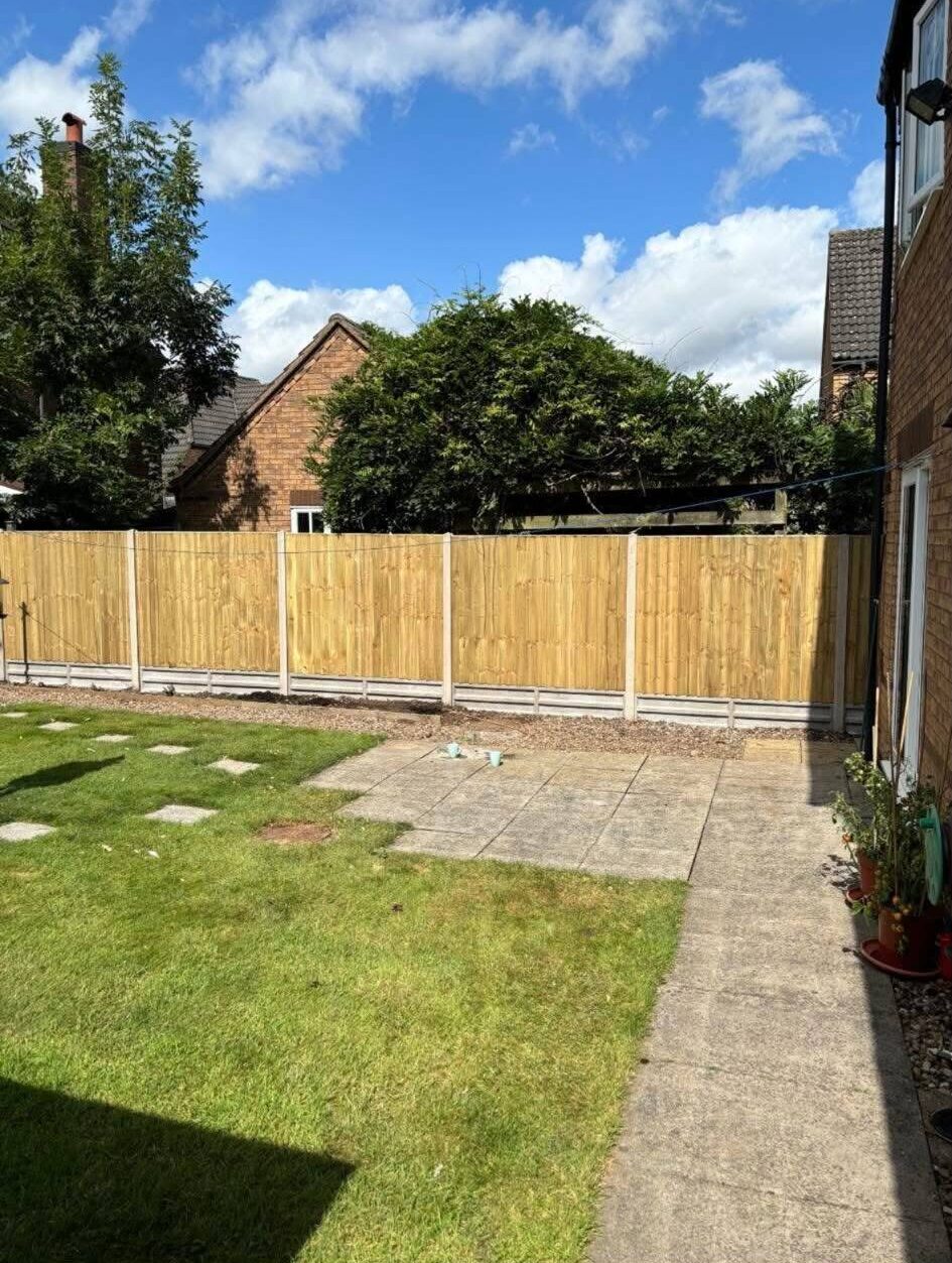 New patio paving creating an outdoor seating area