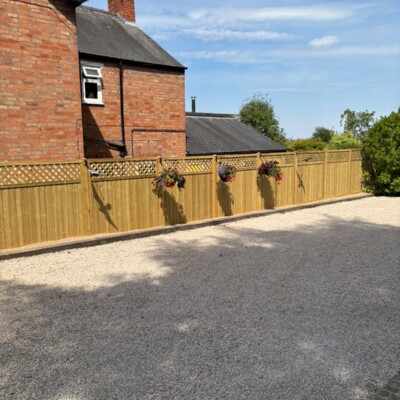 Fencing with garden planters